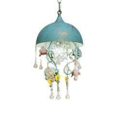 Crystal Corridor Pendant Light Pink Flower Hallway Pendant Lighting for Princess Room Corridor img 8