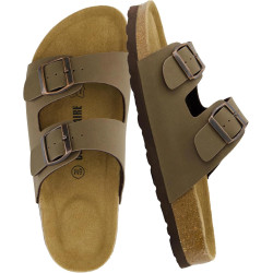 CUSHIONAIRE Women's Lela Cork footbed Sandal with +Comfort