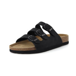 Comfort Sandals for Women - Adjustable Straps & Suede-Lined 