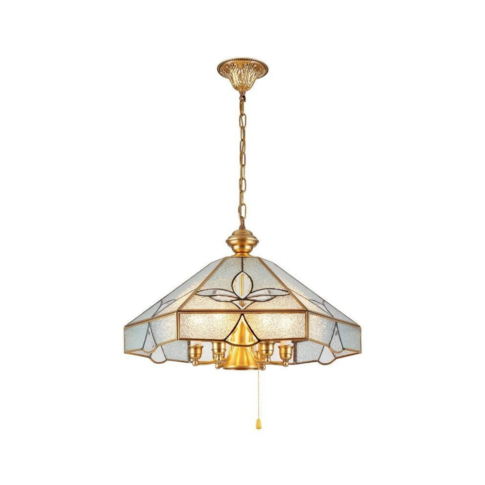American - Style All Copper Dining Chandeliers, Creative Luxury - Light Fixtures All Copper Living Room Bedroom LED Chandelier