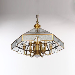 American - Style All Copper Dining Chandeliers, Creative Luxury - Light Fixtures All Copper Living Room Bedroom LED Chandelier