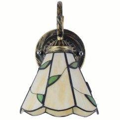 Tiffany Corridor Wall Lights Bedroom Bedsides Beige Glass Lampshade Wall Sconce Balcony Porch Mirror Front Bathroom Wall Light 2