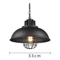 Retro Iron Pendant Light | E27 Socket | Adjustable Chain Length | Suitable for Bar Counter, Dining Room, Coffee Shop 3