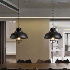 Retro Iron Pendant Light | E27 Socket | Adjustable Chain Length | Suitable for Bar Counter, Dining Room, Coffee Shop 9