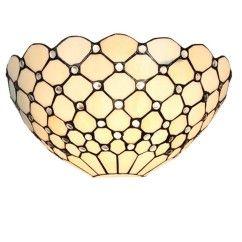 Tiffany Beige Lattice Corridor Wall Lights Bedroom Bedsides Semi European Wall Sconce Beads Balcony Hallway Wall Light 1