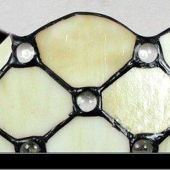 Tiffany Beige Lattice Corridor Wall Lights Bedroom Bedsides Semi European Wall Sconce Beads Balcony Hallway Wall Light 3