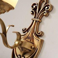 Chinese Copper Living Room Wall Lights Frosted Glass Study Room Wall Lamp Bedroom Bedsides Stair Case Corridor Wall Lamps 10