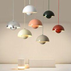 Modern Minimalist Multi-Color Pendant Light Home Decor E14 Light Source Adjustable Cord Length 20