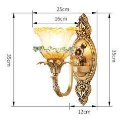 Copper Glass Living Room Wall Lights Study Room Wall Lamp Bedroom Bedsides Stair Case Corridor Wall lamp 3